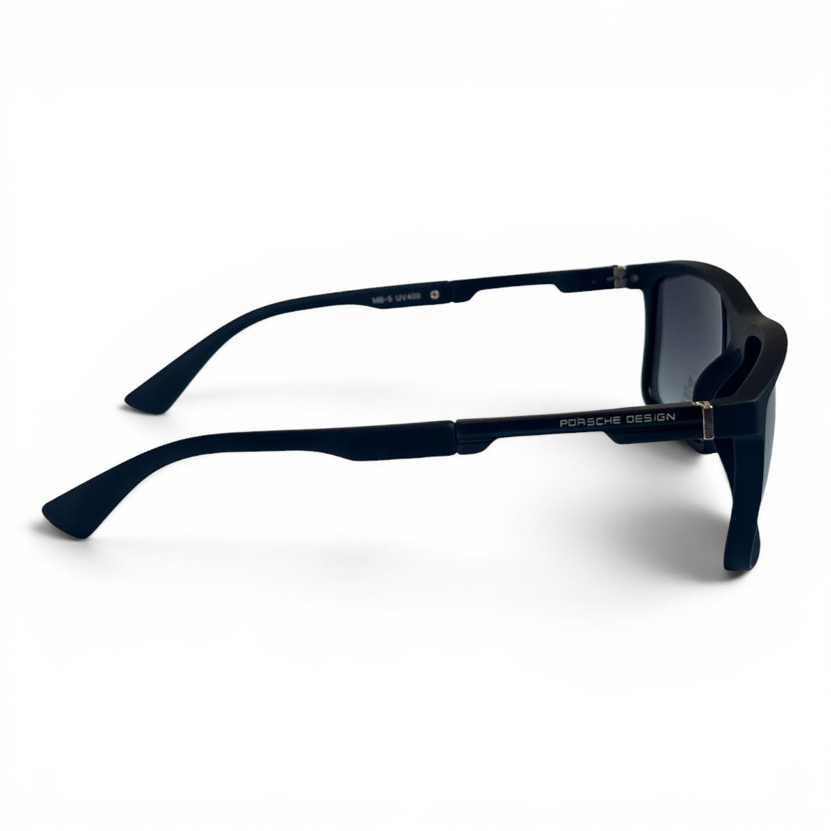 The ‘Axiom’ Rectangle Sunglasses | Black Dark Gray