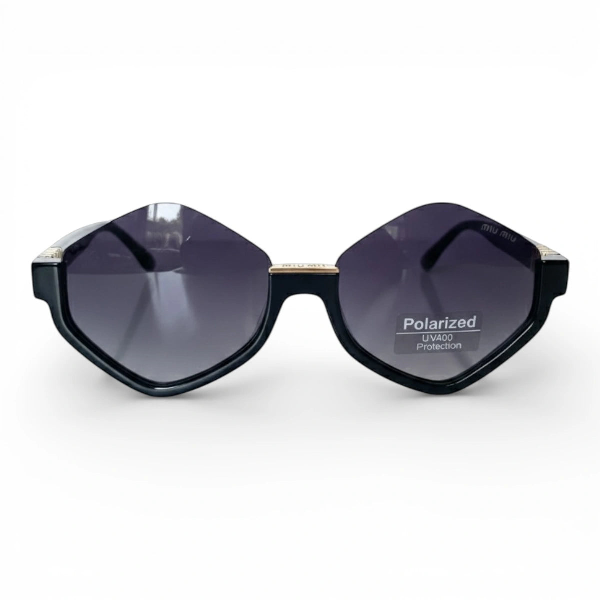 The ‘Apex’ Geometric Sunglasses | Midnight Black | Polarized