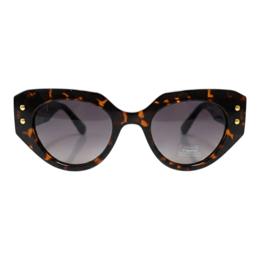 The ‘Muse’ Geometric Sunglasses | Tortoise & White | Polarized