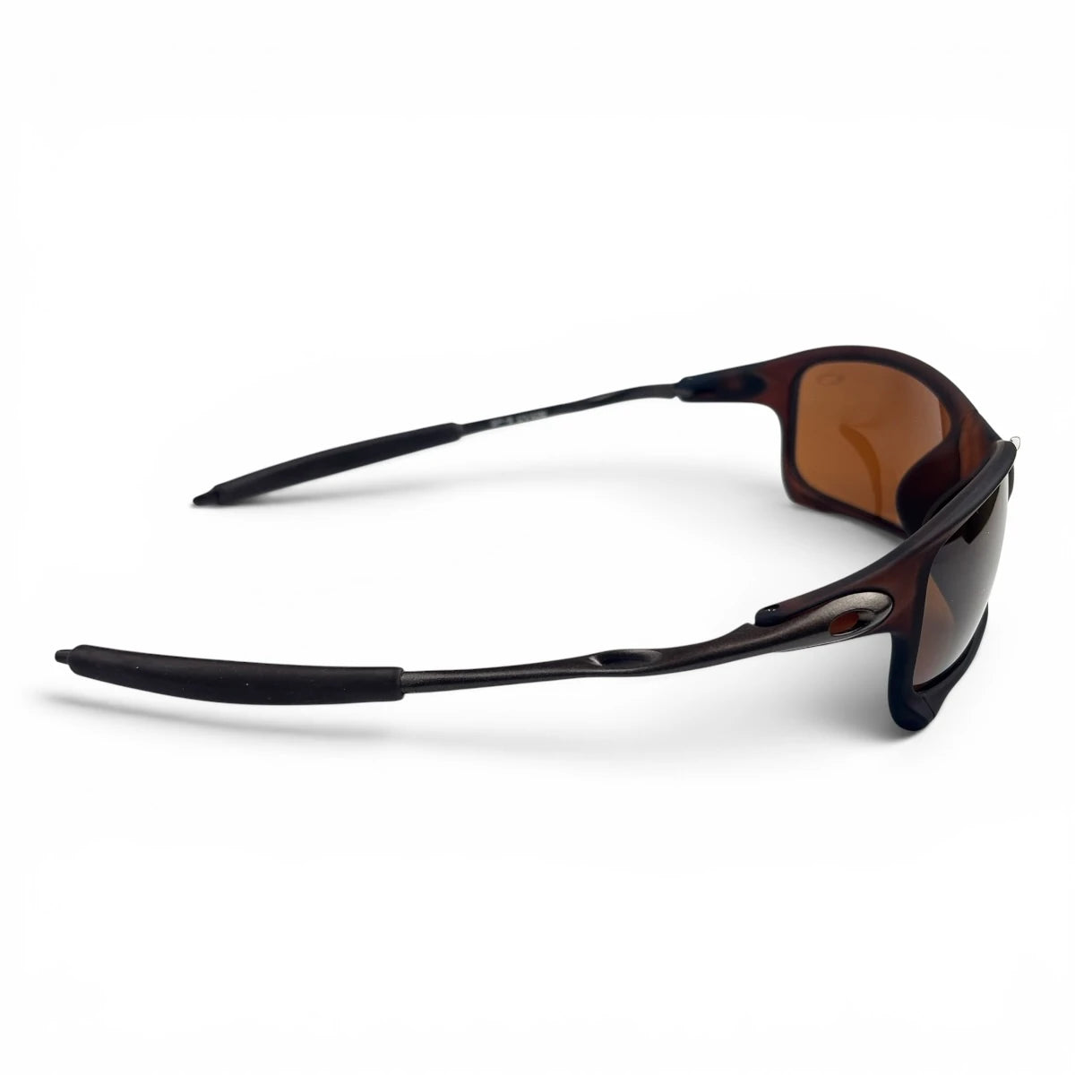 The Pulse Sport Rectangle sunglasses in Brown with Brown lenses, side profile view