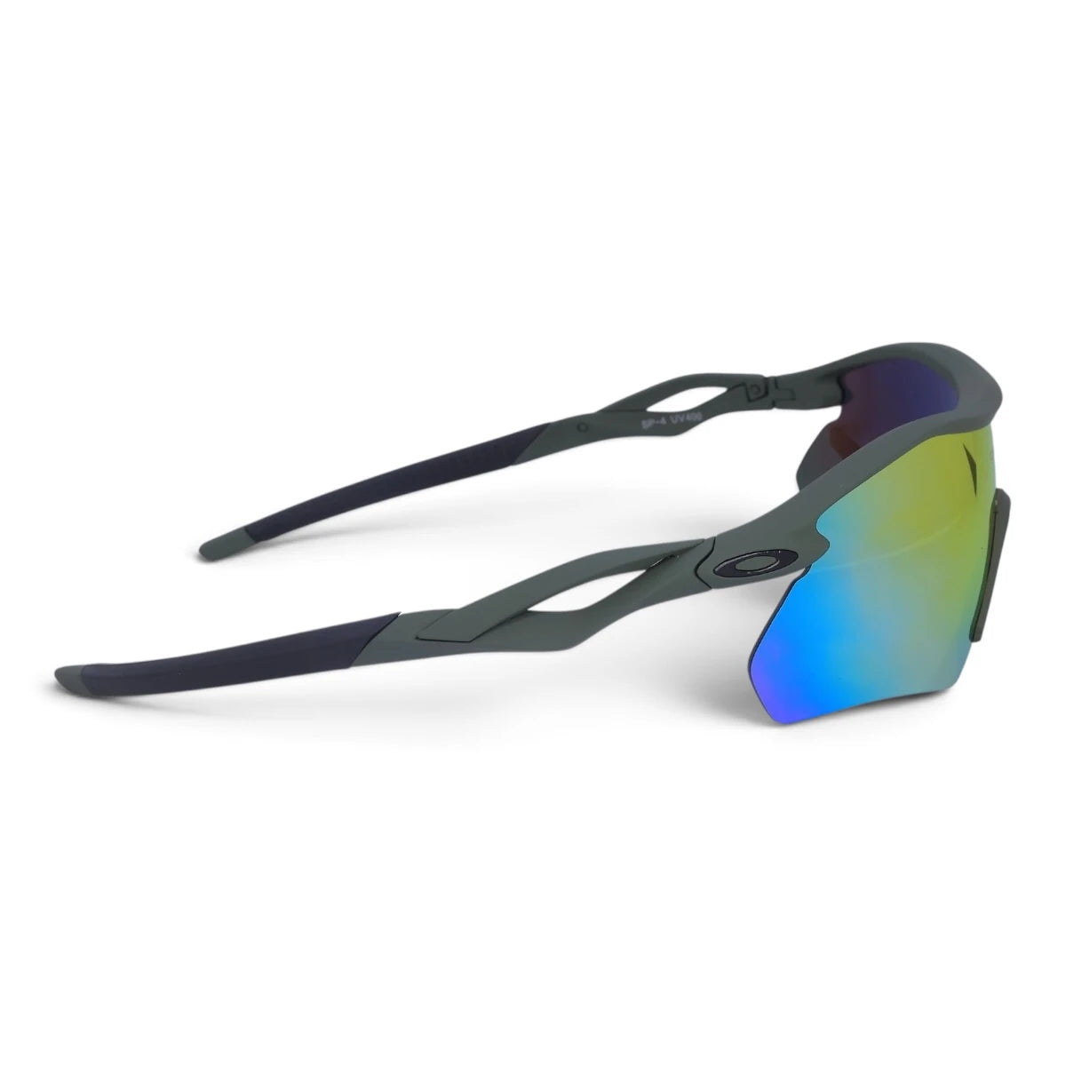 U&EYE Verve green frame red yellow mirror lens sport wrap sunglasses product image 3
