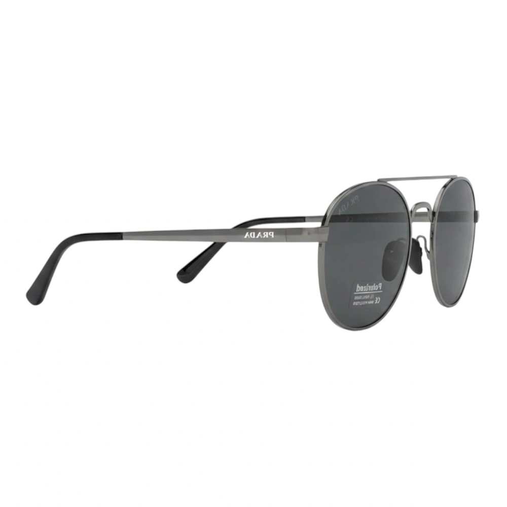 The 'Venture' Round Double-Bridge Sunglasses | Gunmetal