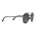 The 'Venture' Round Double-Bridge Sunglasses | Gunmetal