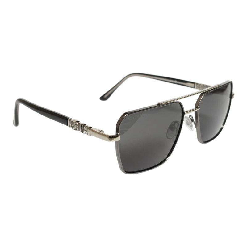 The Sovereign Geometric Sunglasses | Gunmetal Silver