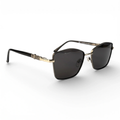 The ‘Regent’ Geometric Sunglasses | Textured Gunmetal / Black