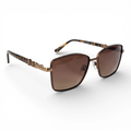 The ‘Regent’ Geometric Sunglasses | Textured Bronze / Gradient Brown