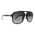The ‘Commander’ Aviator Sunglasses | Black / Gradient Smoke