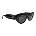 The ‘Muse’ Geometric Sunglasses | Black / Black