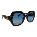 The ‘Icon’ Geometric Sunglasses | Black Marble / Blue
