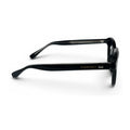 The ‘Nomad’ Keyhole Round Sunglasses | Polished Black / Dark Grey | Polarized