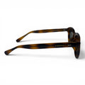 The ‘Nomad’ Keyhole Round Sunglasses | Classic Tortoise / Dark Green | Polarized