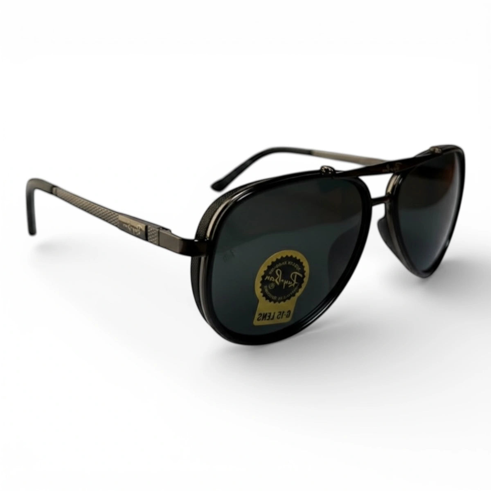 The ‘Legacy’ Glass Aviator | Obsidian Black | UV400
