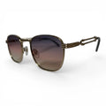 The ‘Mounir’ Rectangle Sunglasses | Gradient Pink & Gold