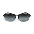 The ‘Flexible’ Rimless Rectangle Sunglasses | Onyx Black