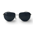 The ‘Phantom’ Rimless Aviator Sunglasses | Midnight Black & Gold