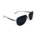 The ‘Phantom’ Rimless Aviator Sunglasses | Midnight Black & Gold