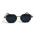 The ‘Facet’ Geometric Sunglasses | Gold / Black
