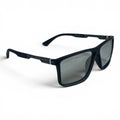 The ‘Axiom’ Rectangle Sunglasses | Light Black