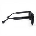 The ‘Veyra’ Bold Rectangle Sunglasses | Charcoal & Dark Gray