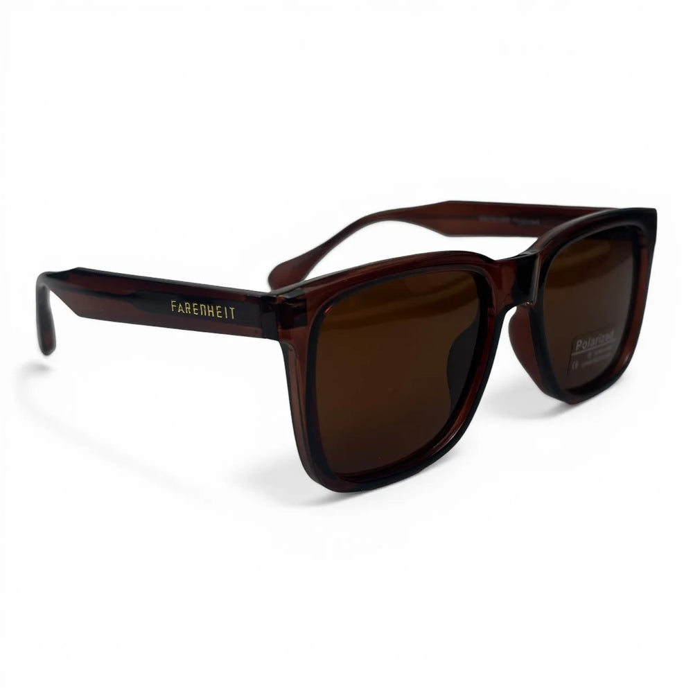 The ‘Veyra’ Bold Rectangle Sunglasses | Brown & Brown