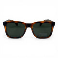 The ‘Veyra’ Bold Rectangle Sunglasses | Tortoise & Green