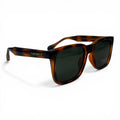 The ‘Veyra’ Bold Rectangle Sunglasses | Tortoise & Green