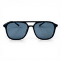The ‘Kairo’ Keyhole Rectangle Sunglasses | Black & Blue Gradient