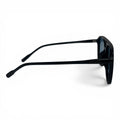 The ‘Kairo’ Keyhole Rectangle Sunglasses | Black & Blue Gradient
