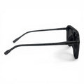 The ‘Kairo’ Keyhole Rectangle Sunglasses | Transparent Gray & Purple Gradient