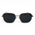 The ‘Aurel’ Geometric Sunglasses | Gold / Brown / Dark Gray