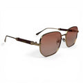 The ‘Aurel’ Geometric Sunglasses | Gold / Brown / Rose Gradient