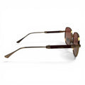 The ‘Aurel’ Geometric Sunglasses | Gold / Brown / Rose Gradient