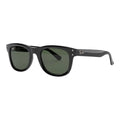 The 'Prestige' Bold Square Sunglasses | Black & G-15 Green