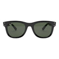 The 'Prestige' Bold Square Sunglasses | Black & G-15 Green