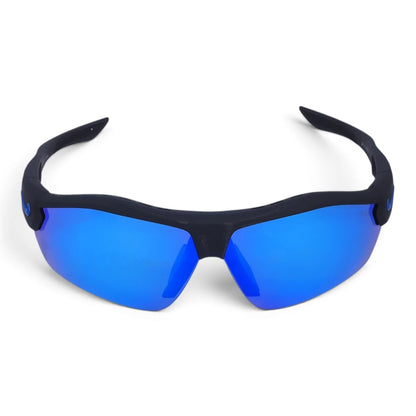 U&EYE Cadence black frame blue lens sport wrap sunglasses product image 1