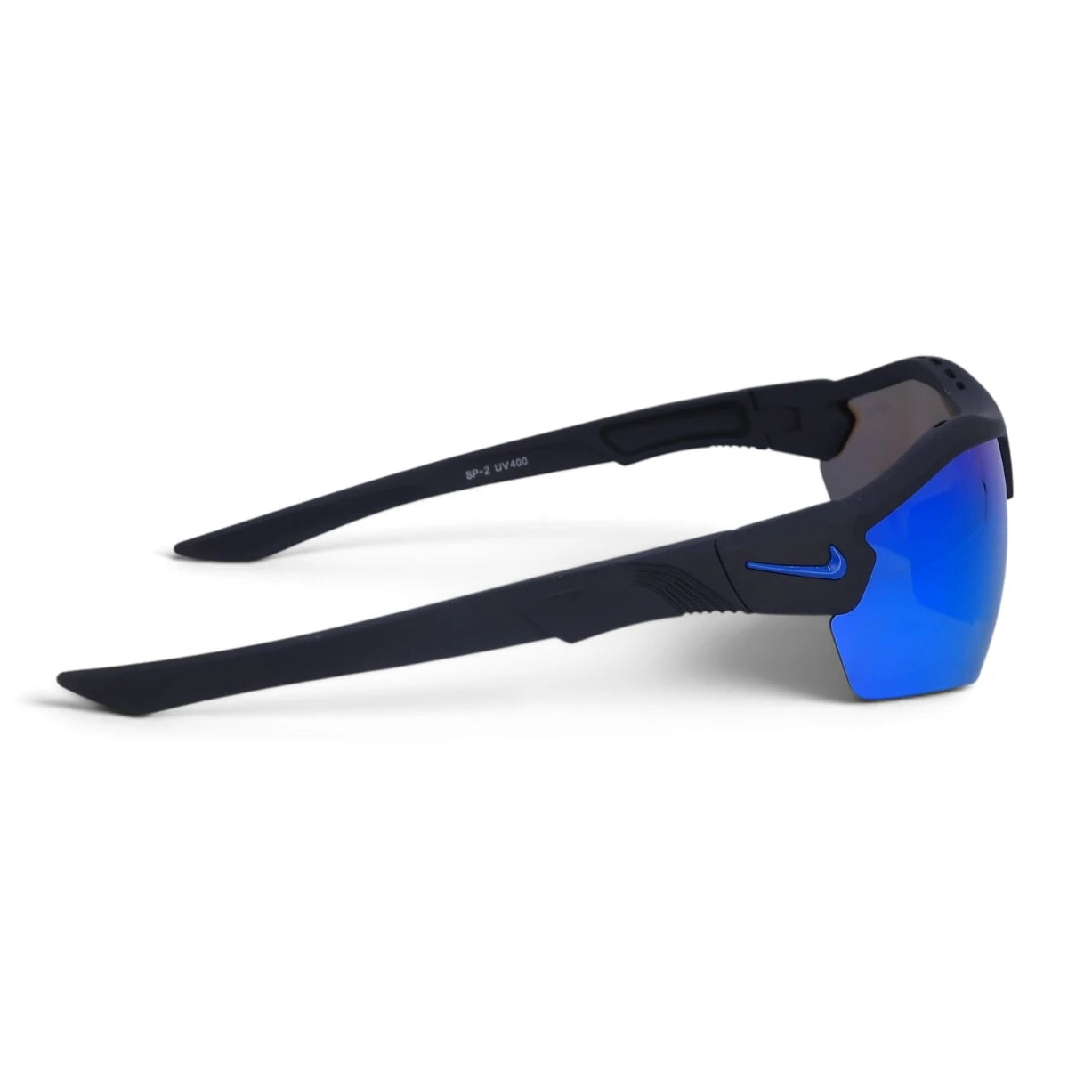 U&EYE Cadence black frame blue lens sport wrap sunglasses product image 3