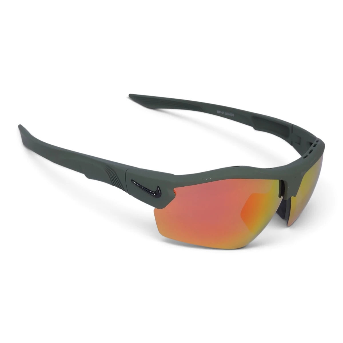 U&EYE Cadence green frame orange lens sport wrap sunglasses product image 2