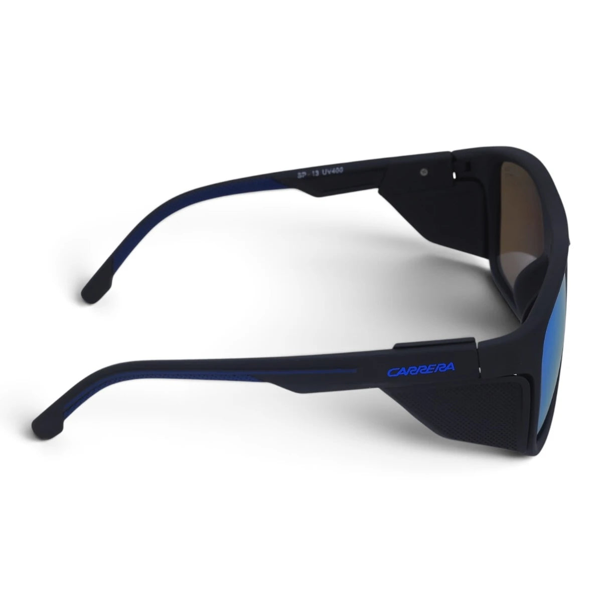 U&EYE Canyon black frame blue mirror lens sport rectangle sunglasses product image 3