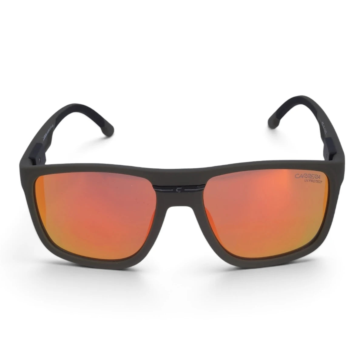 U&EYE Canyon black frame orange mirror lens sport rectangle sunglasses product image 1