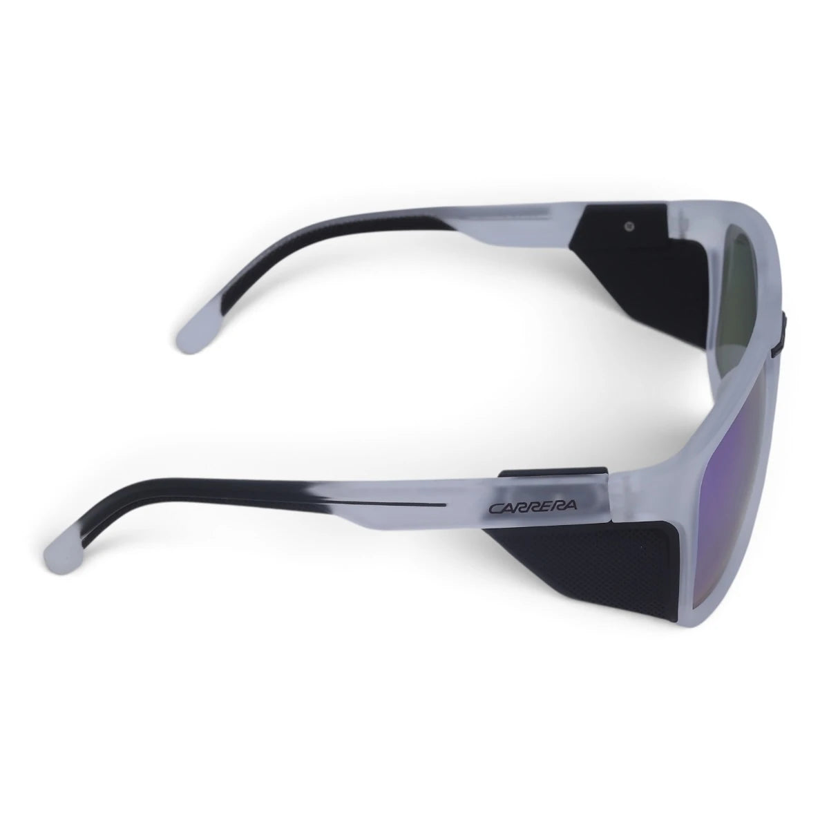 U&EYE Canyon white frame blue purple mirror lens sport rectangle sunglasses product image 3