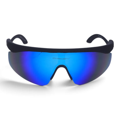 U&EYE Contour black frame blue lens sport shield sunglasses product image 1
