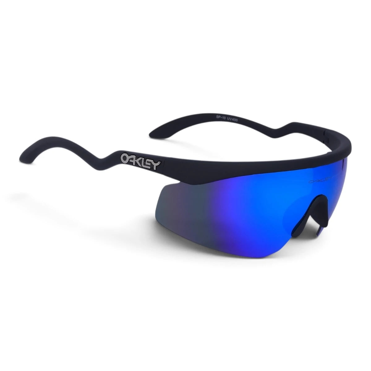 U&EYE Contour black frame blue lens sport shield sunglasses product image 2