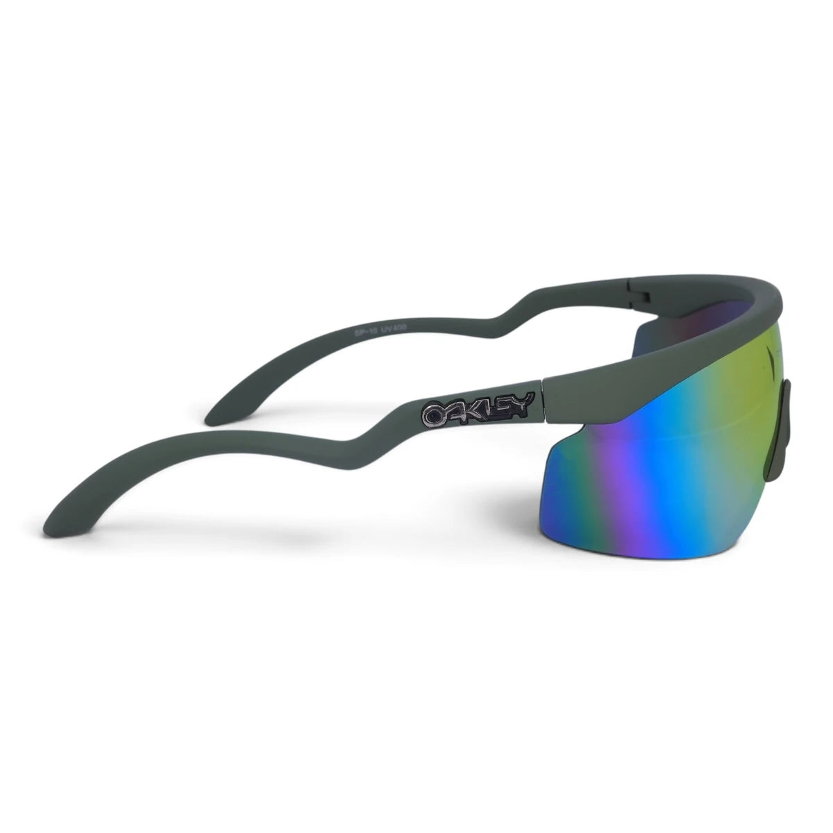U&EYE Contour green frame orange lens sport shield sunglasses product image 3