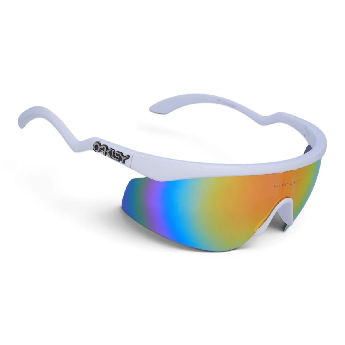 U&EYE Contour white frame orange lens sport shield sunglasses product image 2
