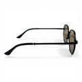 The ‘Facet’ Geometric Sunglasses | Black / Gold / Champagne