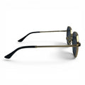 The ‘Facet’ Geometric Sunglasses | Gold / Black / Blue