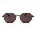 The ‘Facet’ Geometric Sunglasses | Gold / Black / Rose