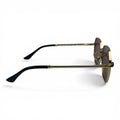 The ‘Facet’ Geometric Sunglasses | Gold / Black / Rose
