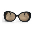 The ‘Filigree’ Oversized Round Sunglasses | Black Gold & Brown