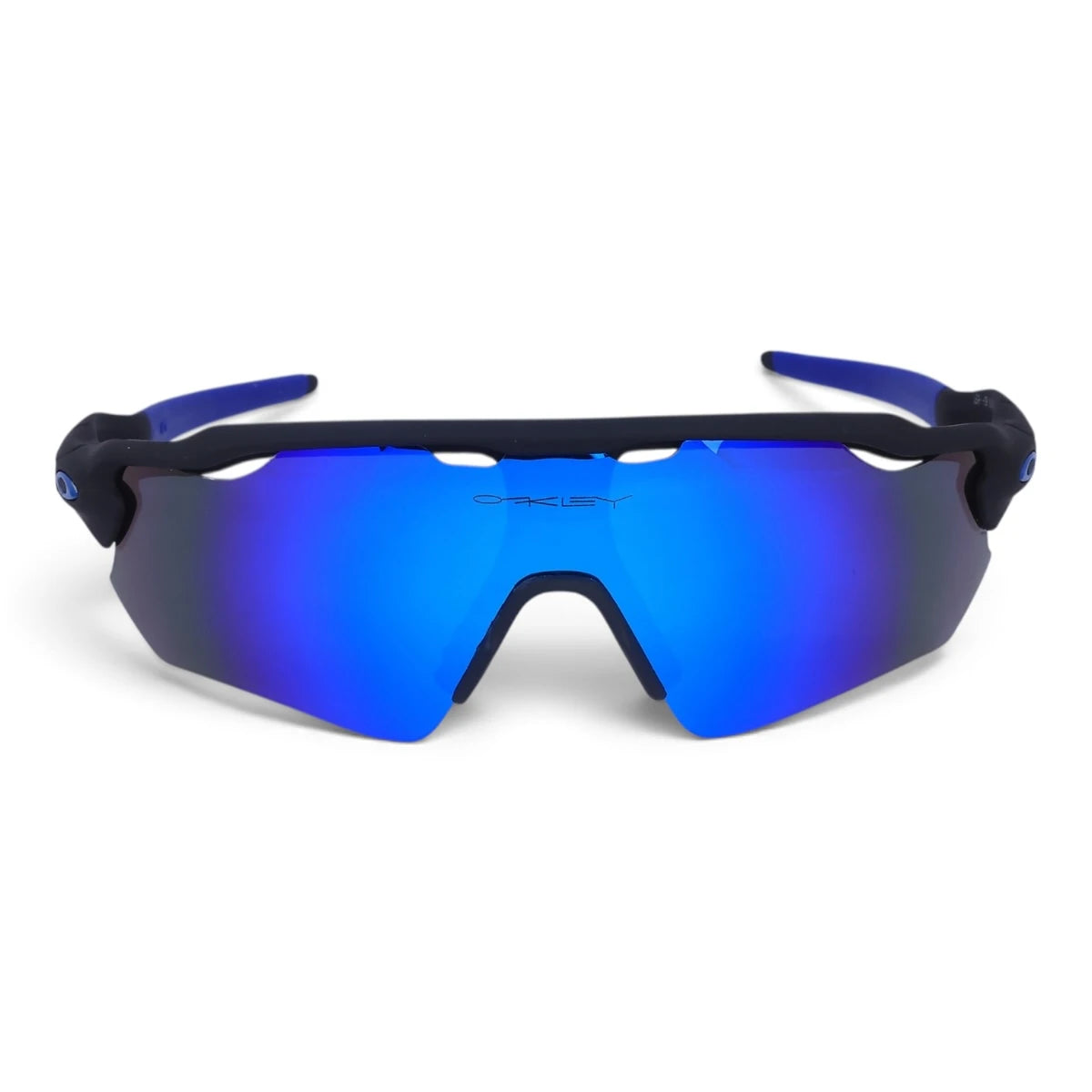 U&EYE Grit black frame blue mirror lens sport wrap sunglasses product image 1